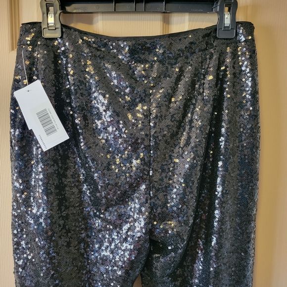 Black pants, sequin pants, party, night out, sexy size 30 size Medium, woman - Picture 3 of 4